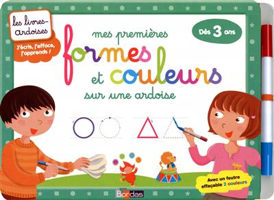 Mes premieres formes et couleurs sur une ardoise