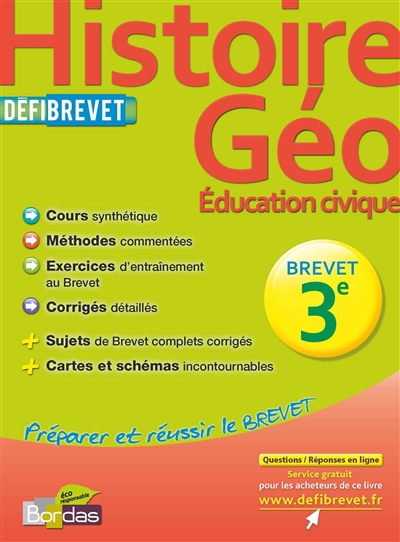 Defibrevet histoire-geo education civique 3e
