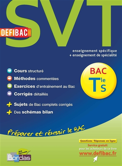 Defibac cours/methodes/exos svt terminale s