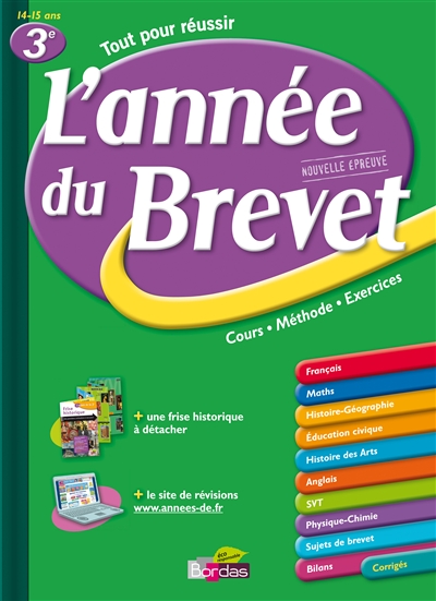 L'annee du brevet 3e - tout pour reussir