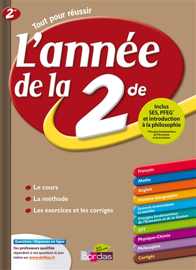 L'annee de la 2de