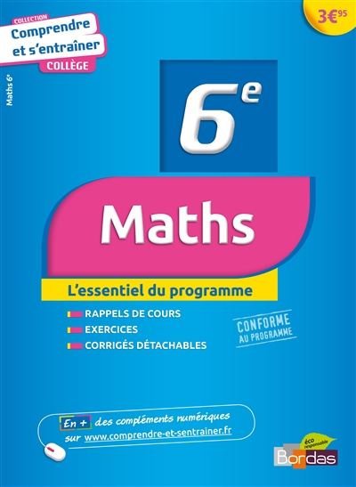 Comprendre et s'entrainer maths 6e