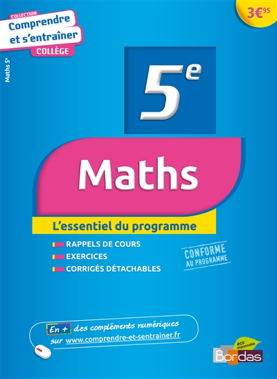 Comprendre et s'entrainer college maths 5e