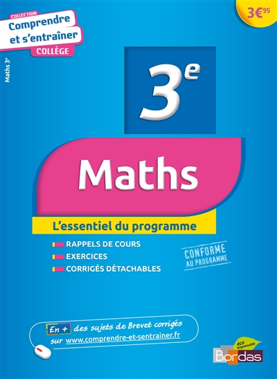 Comprendre et s'entrainer maths 3e
