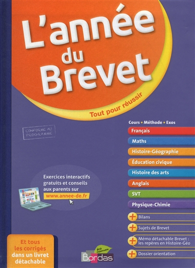 L'annee du brevet 3e - tout pour reussir