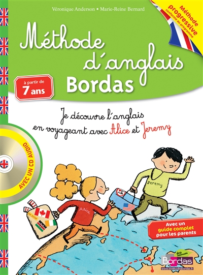 Methode d'anglais bordas a partir de 7 ans avec un cd audio