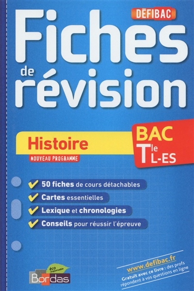 Defibac fiches de revision histoire term l-es