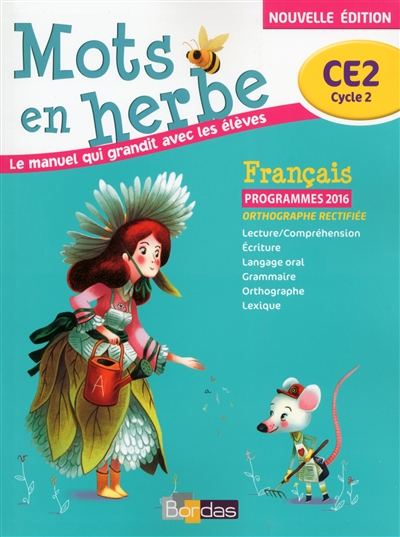 Mots en herbe francais ce2 2016 manuel eleve