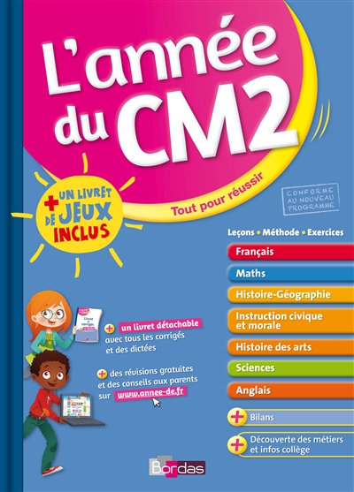 L'annee du cm2 + livret jeux
