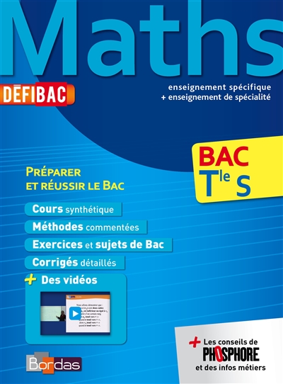 Defibac - cours/methodes/exos maths tle s