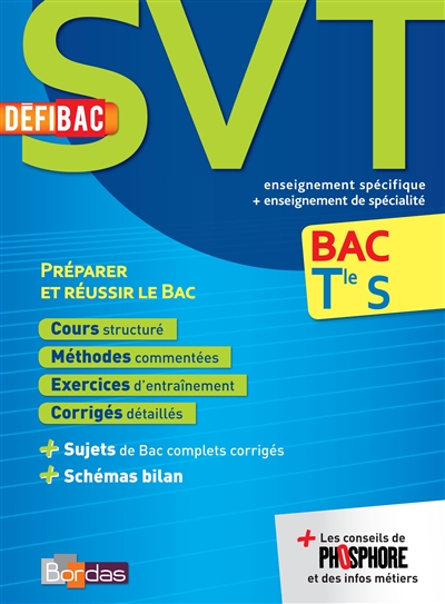 Defibac - cours/methodes/exos svt tle s