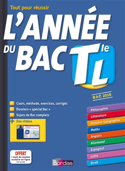Annee du bac terminale l