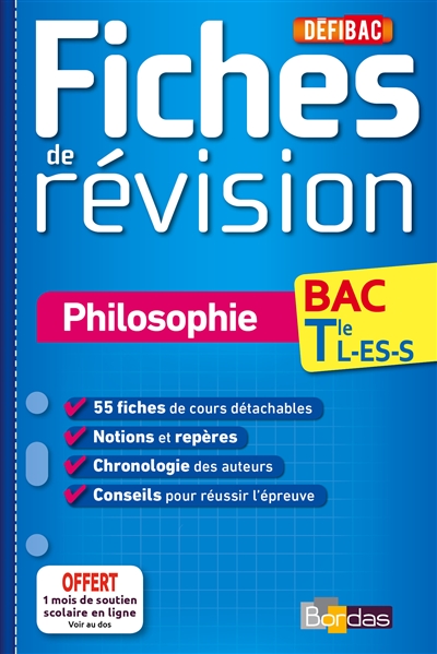 Defibac - fiches de revision - philosophie tle l-es-s
