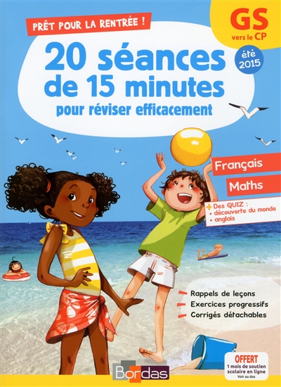 Pret pour la rentree ! gs vers le cp