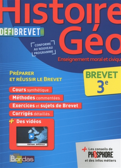 Defibrevet histoire geo enseignement moral et civique brevet 3e