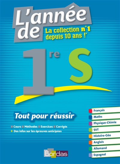 L'annee de 1re s tout pour reussir