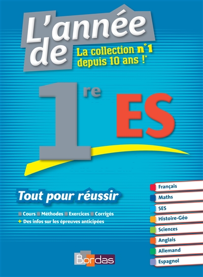 L'annee de 1re es tout pour reussir