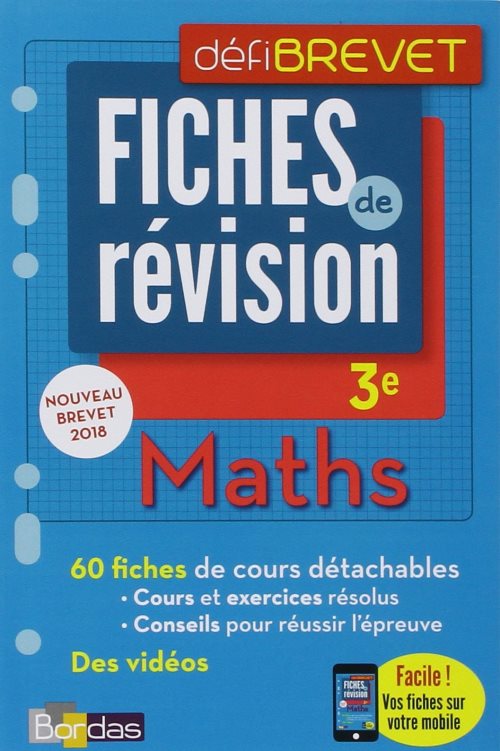 Defibrevet - fiches de revision - maths 3e