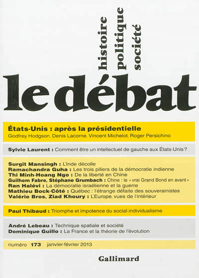 Le debat n173 (janvier-fevrier 2013)