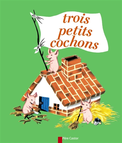 Les trois petits cochons - illustrations, couleur
