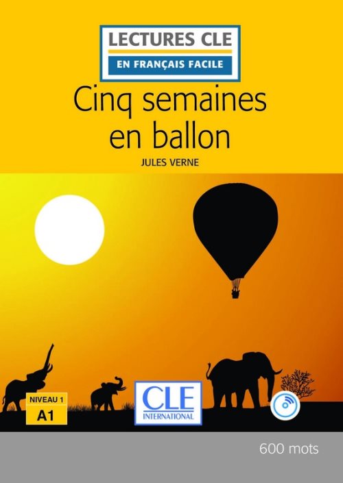 Cinq semaines en ballon fle lecture + cd audio 2ed