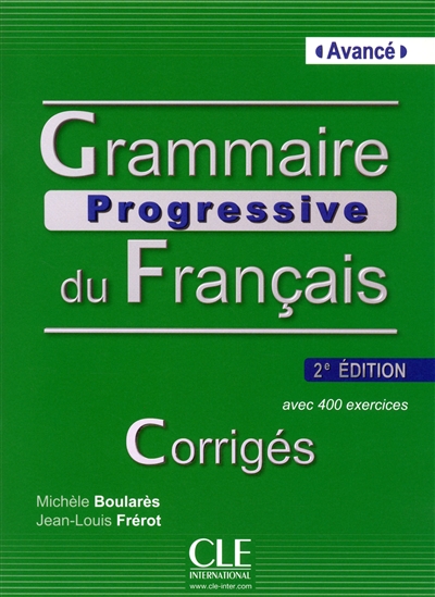 Grammaire progressive du français, niveau avancé