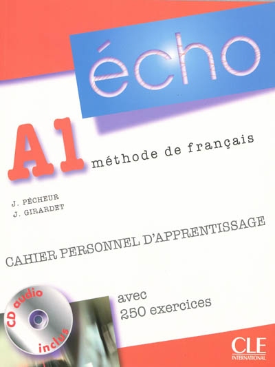 Lp echo a1 cahier personnel d'apprentissage + cd audio