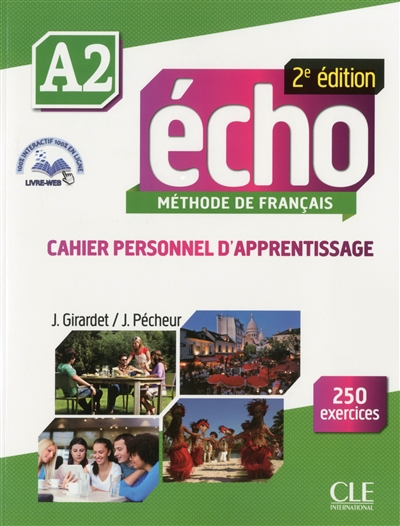Echo a2 cahier personnel d'apprentissage - de francais + cd audio 2ed