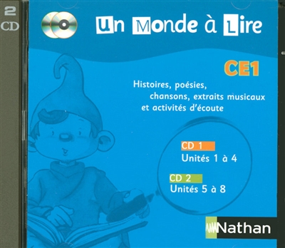 Un monde a lire ce1 - serie bleue - pack 2 cd audio