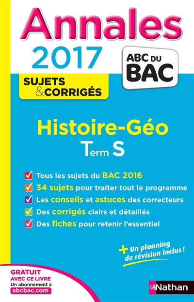 Annales bac histoire geo - terminale s - corrgie