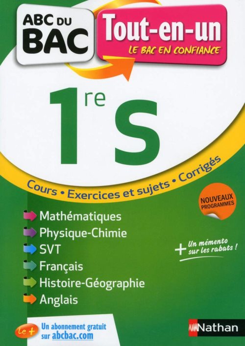Tout en un 1ere s - abc du bac