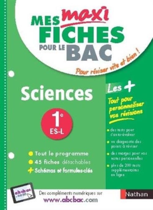 Mes maxi fiches abc sciences 1ere es-l - vol11