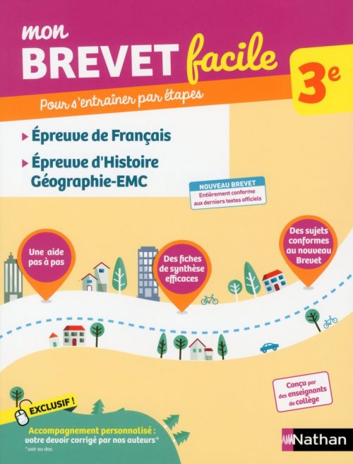 Mon brevet facile epreuves de francais histoire-geographie emc 3e - vol08