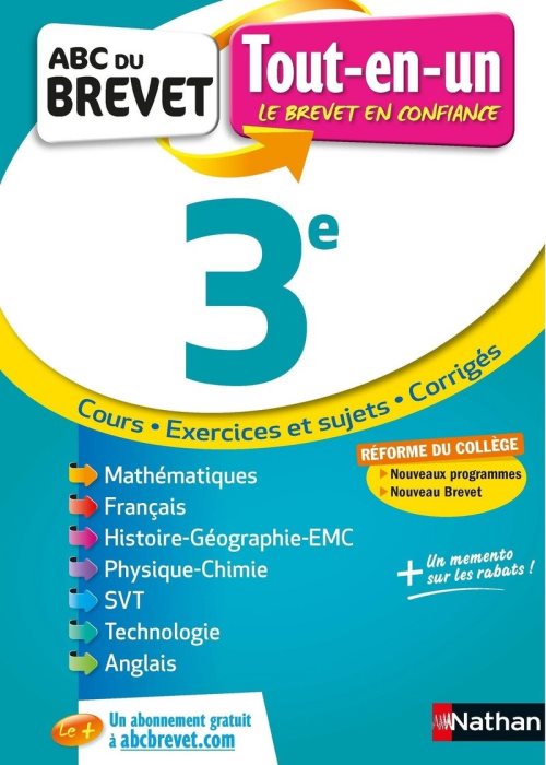 Abc du brevet 3e - tout-en-un