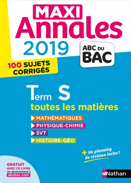 Maxi annales bac 2019 - term s - vol27