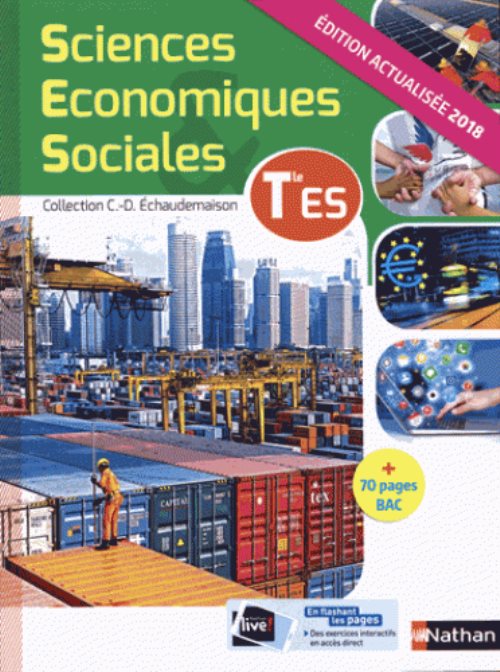 Sciences economiques & sociales tle es manuel de l'eleve - 2018