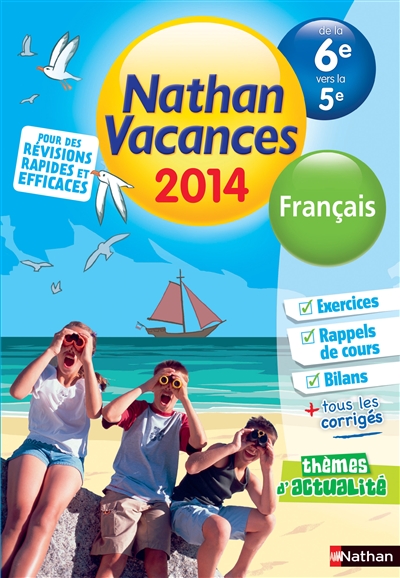 Cahier de vacances 2014 francais 6e/5e
