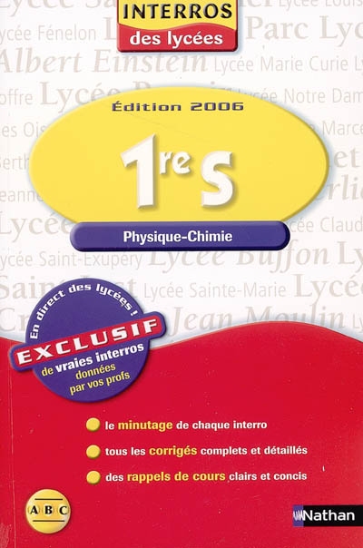 Interros lycee phys chim 1er s