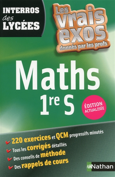 Interros des lycee maths 1re s - les vraix ecos