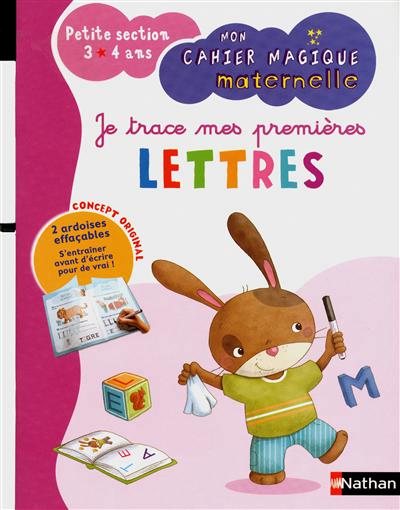 Mon cahier magique maternelle - je trace mes premieres lettres - petite section 3/4 ans