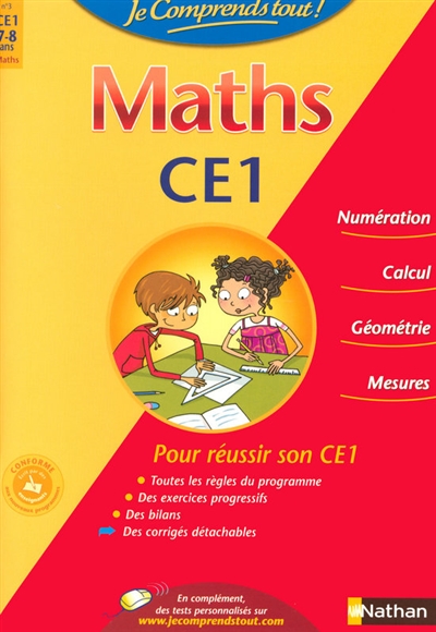 Je comprends tout ! maths ce1 7-8 ans
