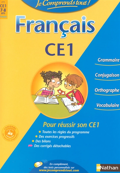 Je comprends tout francais ce1 7-8 ans