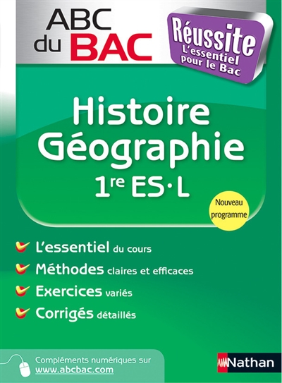 Abc du bac reussite histoire-geographie 1re es.l