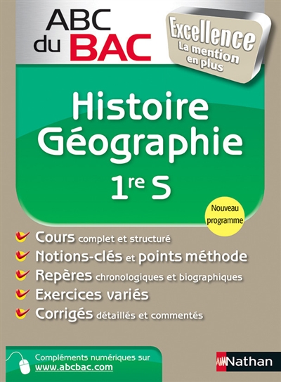 Abc du bac excellence histoire - geographie 1re s