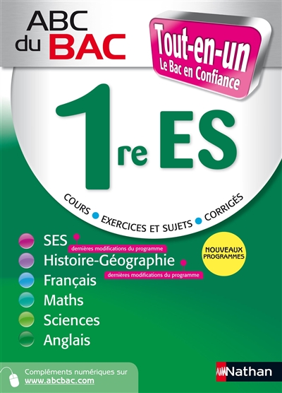 Abc du bac tout-en-un 1re es