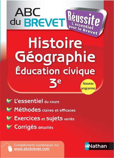 Abc du brevet reussite histoire-geo-education civique 3e 2014
