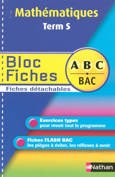 Bloc fiches abc maths term s