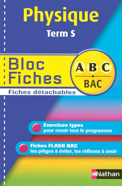 Bloc fiches abc bac physique terminale s n08