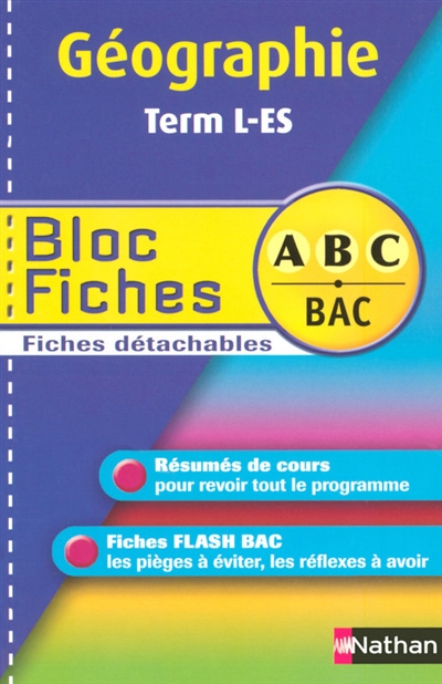 Bloc fiches abc bac geographie terminales l es n14