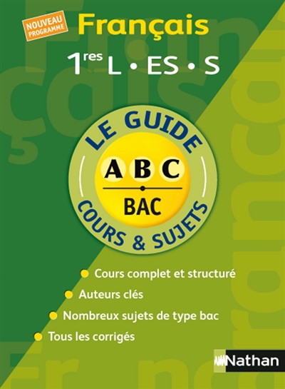 Guide abc francais cours et sujet n111 1res l es s